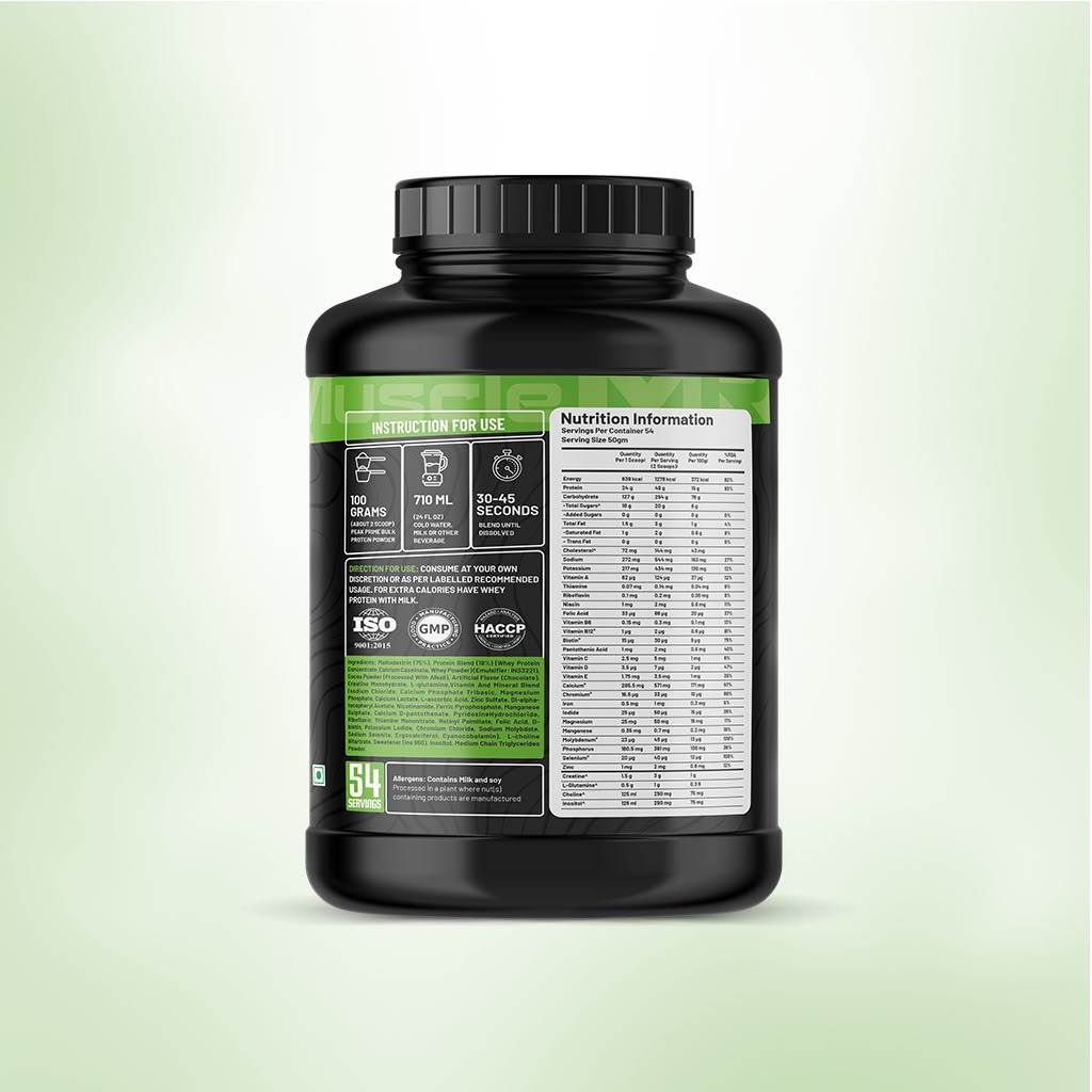 Muscle Reign - Peak Prime Bulk - Mass Gainer (2.7KG)