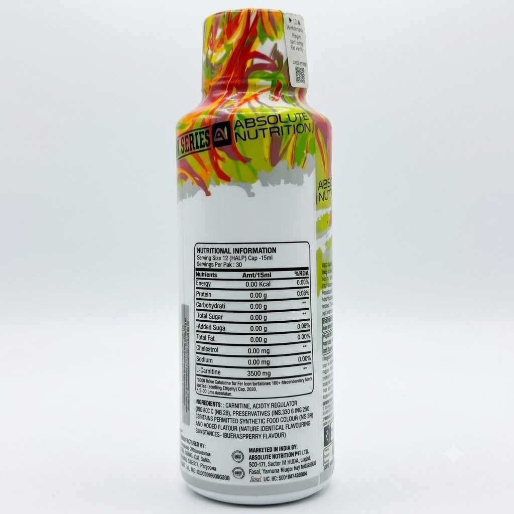 Absolute Nutrition L Carnitine Ripped -  450ml - 3500mg