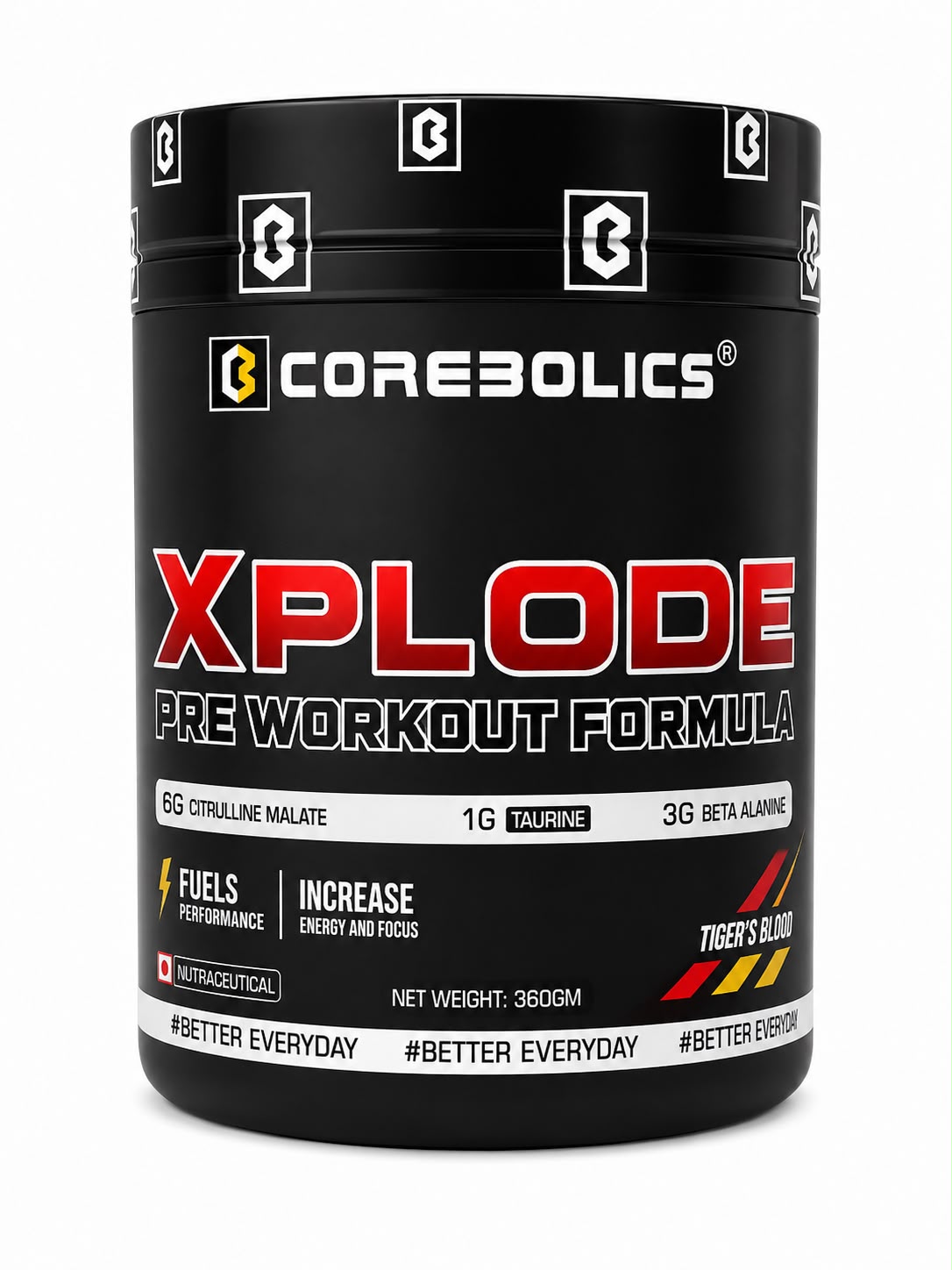 COREBOLIC XPLODE BLACK PREWORKOUT 360GM